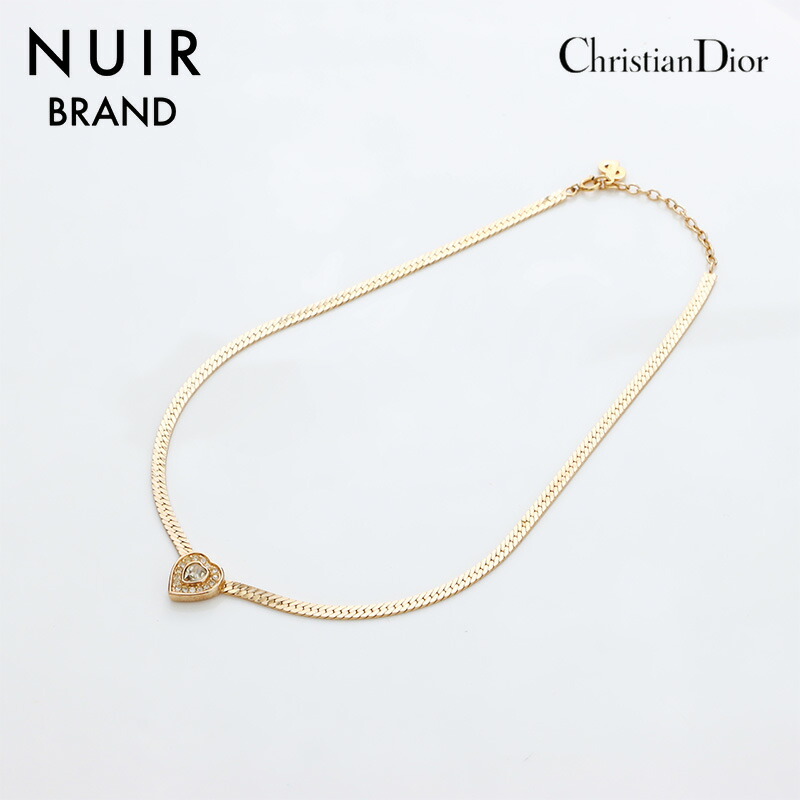 極美品　クリスチャンディオール　ネックレス　CD ロゴ ストーン ゴールド 楽天市場】クリスチャンディオール Christian Dior CDロゴ