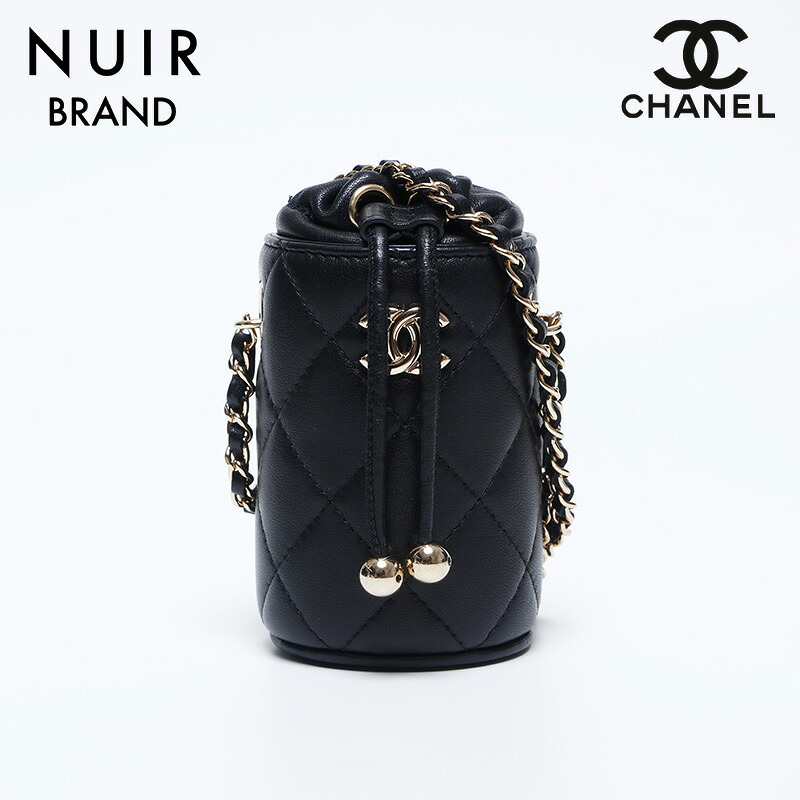 【ポイント最大47倍！全商品10%OFF!4/17 09:59まで】シャネル CHANEL 31番台 ラムスキン ミニバッグ ショルダーバッグ ブラック WS10023 【中古】