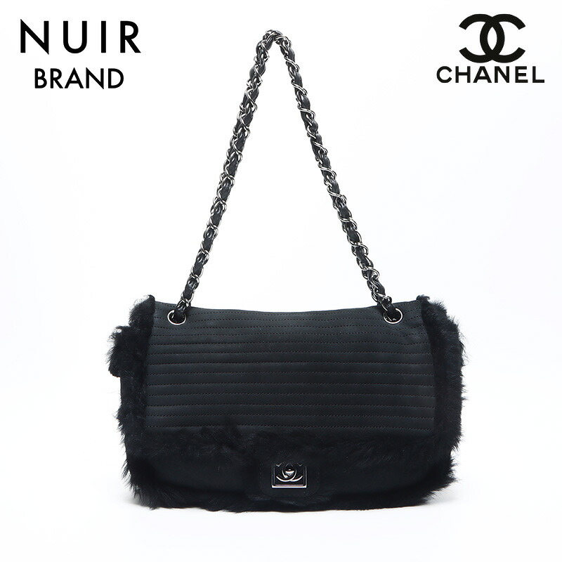 【ポイント最大47.5倍 全商品10%OFF! 7/26 01:59まで】シャネルCHANEL11番台 チェーン ファーショルダーバッグブラックWS11360【中古】|NUIR VINTAGE 店