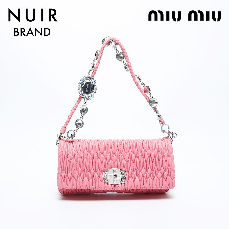 楽天市場】【美品】ミュウミュウ 【MIUMIU】 ナッパ クリスタル 2WAY