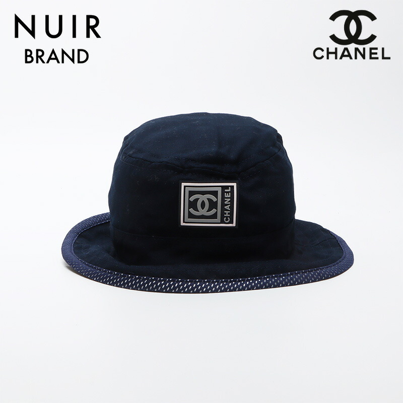 【予約済み】☆CHANELシャネル スポーツライン ココマーク バケットハット☆ 未使用に近い)CHANELシャネルスポーツラインココマークコットン