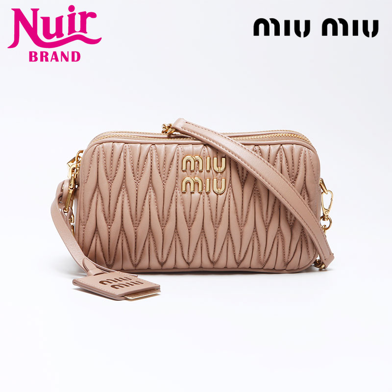 ◆入手困難◆【MiuMiu】マトラッセ ナッパレザー ミニバッグ MiuMiu】ナッパレザーミニバッグ (MiuMiu/ショルダーバッグ