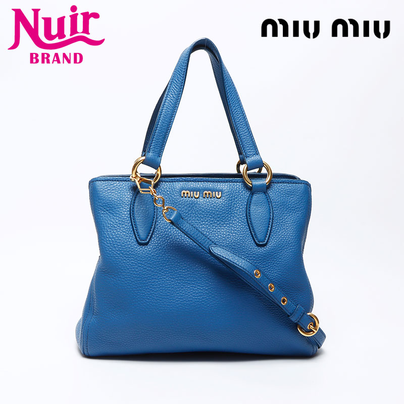 ミュウミュウ　ハンドバッグ　ヴィッテロ MIUMIU ミュウミュウ ヴィッテロ シャイン 2WAY ハンドバッグ