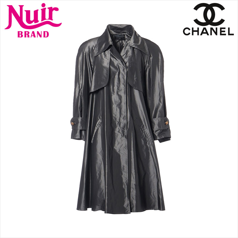 楽天市場】CHANEL シャネル コート ウール ブラック #38