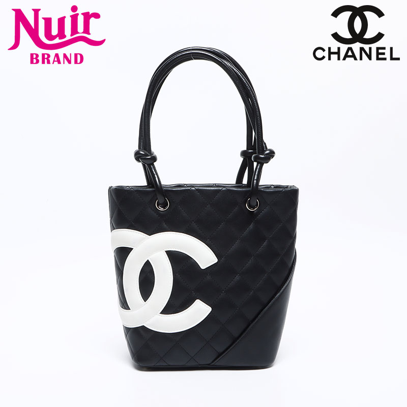 シャネル CHANEL 8番台 カンボンライン 2003-2004 ハンドバッグ ブラック WS12855 【中古】