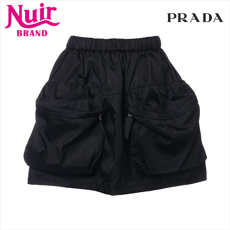 プラダ　ナイロン素材のスカート ☆PRADA☆直営店買付☆プラダ Re-Nylon プリーツスカート (PRADA