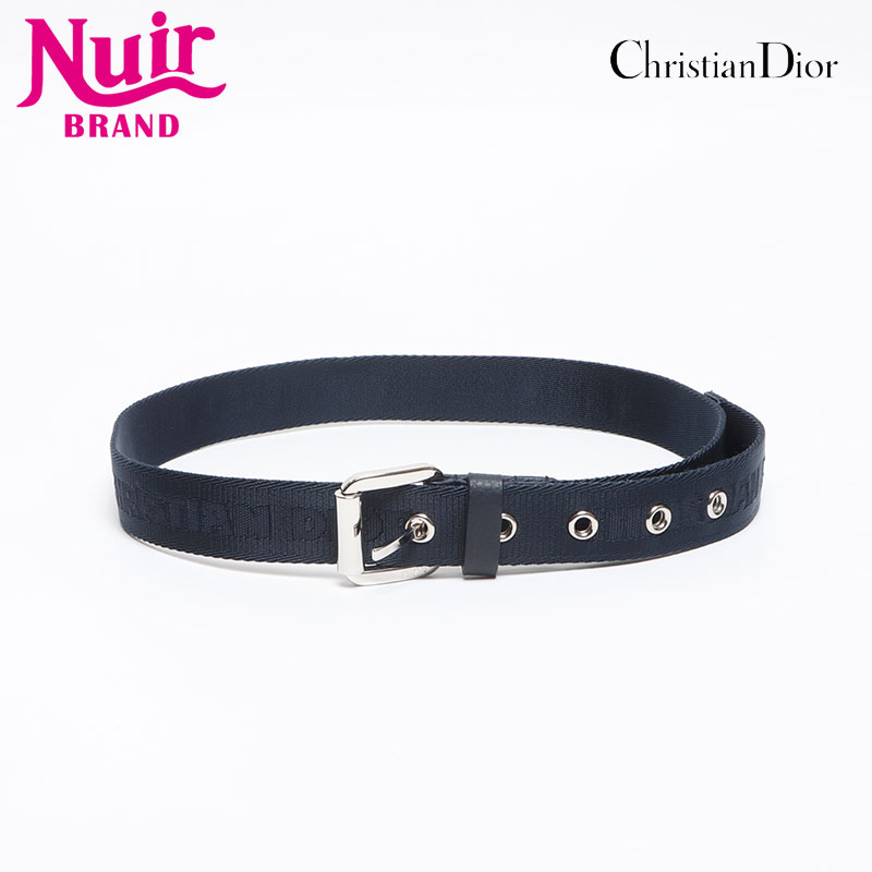 全長100cm 幅3.5cm Dior 黒 レザー ベルト CDロゴ付き ディオール CD ロゴ ブランドオフ Dior レザー ベルト メンズ