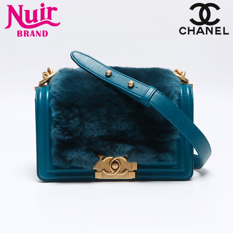 美品✨シャネル ハンドバッグ ラパン ファー ココマーク ポーチ