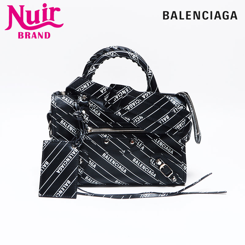 バレンシアガ レザー メタリックエッジシティ 2WAY ハンド ショルダーバッグ BALENCIAGA 美品 バレンシアガ クラシック メタリック エッジ