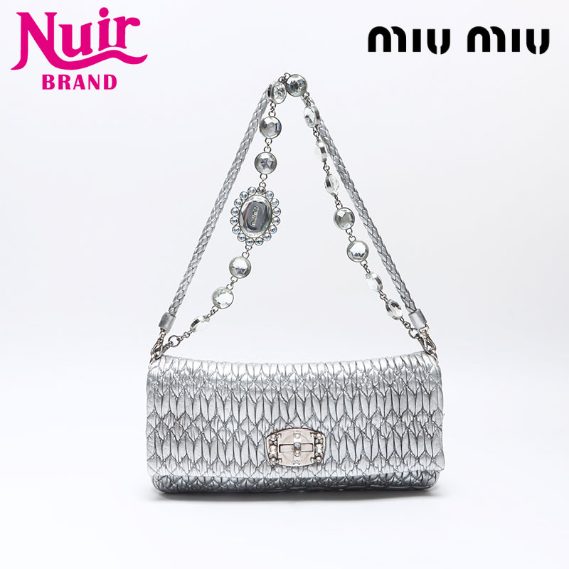 miu miu ナッパクリスタル クラッチバッグ ネロ 楽天市場】【ミュウミュウ】Miu Miu ナッパクリスタル 2WAY