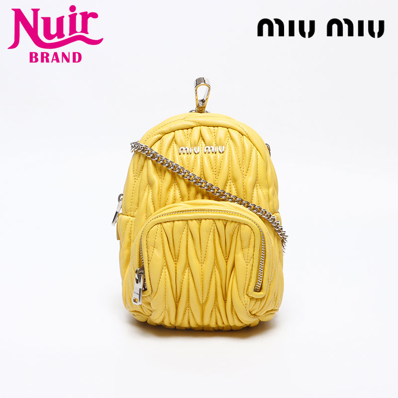 楽天市場】ミュウミュウ 【MIUMIU】 マテラッセ バックパック
