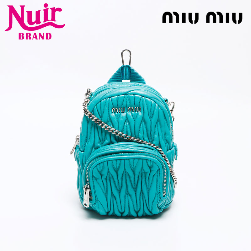 楽天市場】ミュウミュウ 【MIUMIU】 マテラッセ バックパック