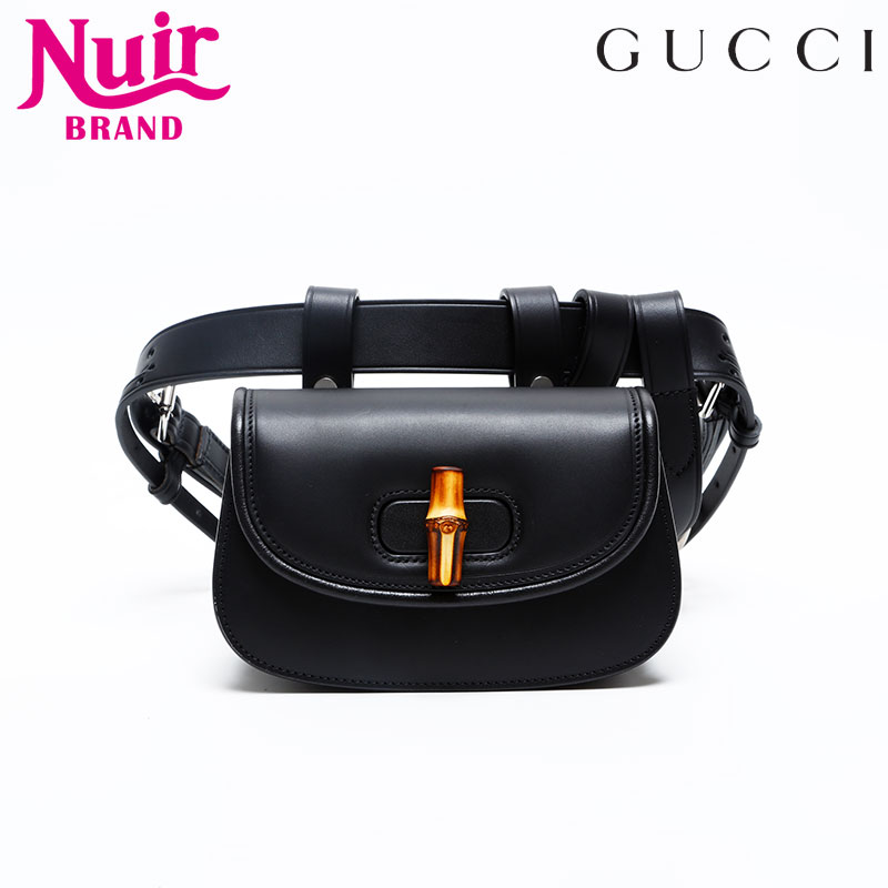 激レア✨GUCCI バンブー ボディバッグ ショルダー 2way レザー 黒 激レア✨GUCCI バンブー ボディバッグ ショルダー 2way レザー 黒