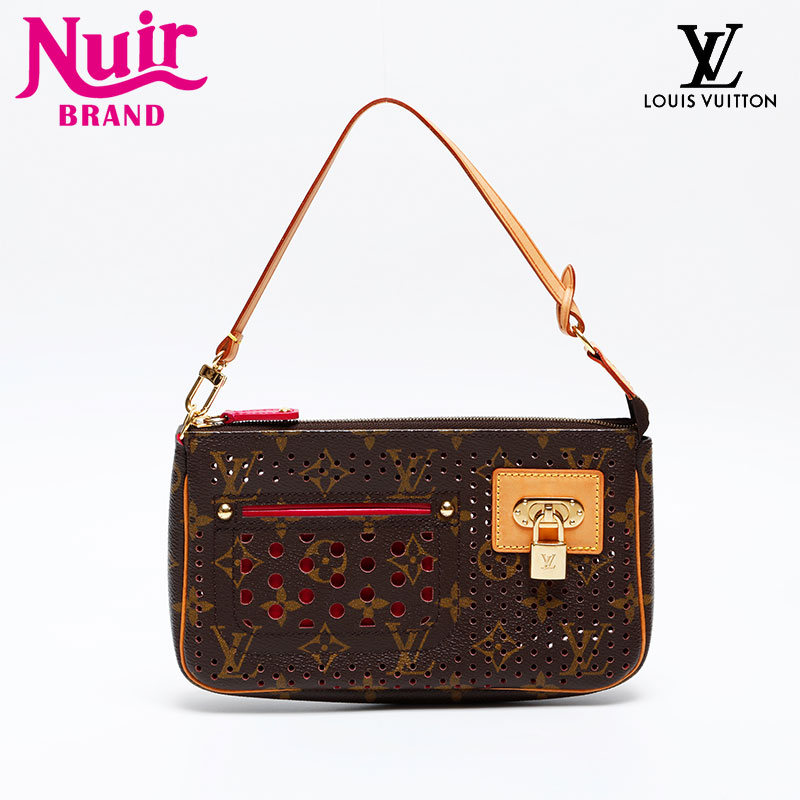 ルイ・ヴィトン LOUIS VUITTON 2006年製 モノグラム ペルフォ ポシェット アクセソワール ハンドバッグ ブラウン WS20534 【中古】