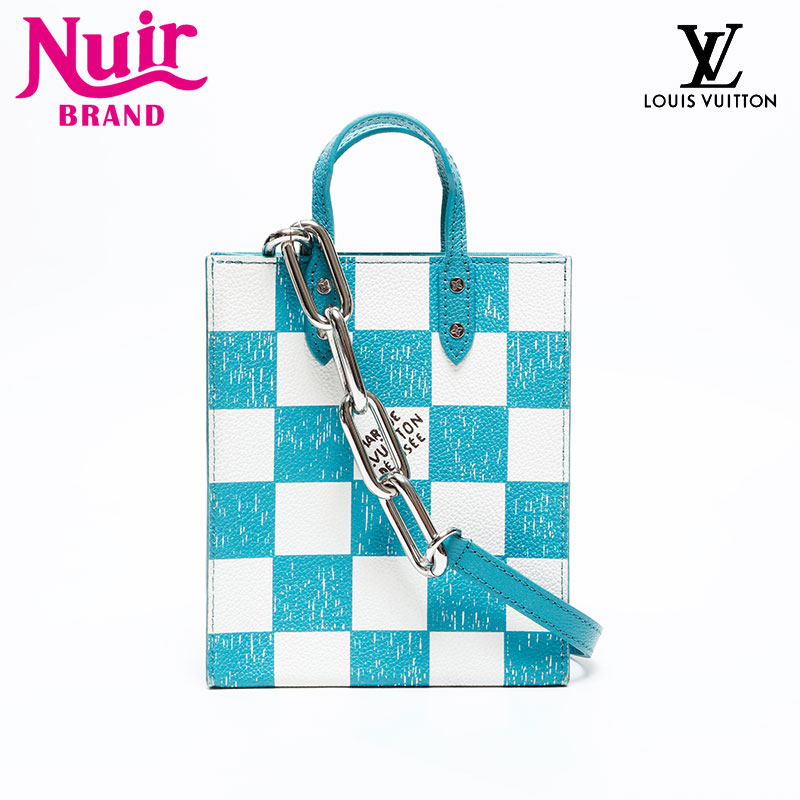 【ポイント最大47.5倍 全商品10%OFF! 7/26 01:59まで】ルイ・ヴィトンLOUIS VUITTONダミエ チェッカーボード サックプラショルダーバッグブルーWS20550【中古】｜NUIR VINTAGE 店