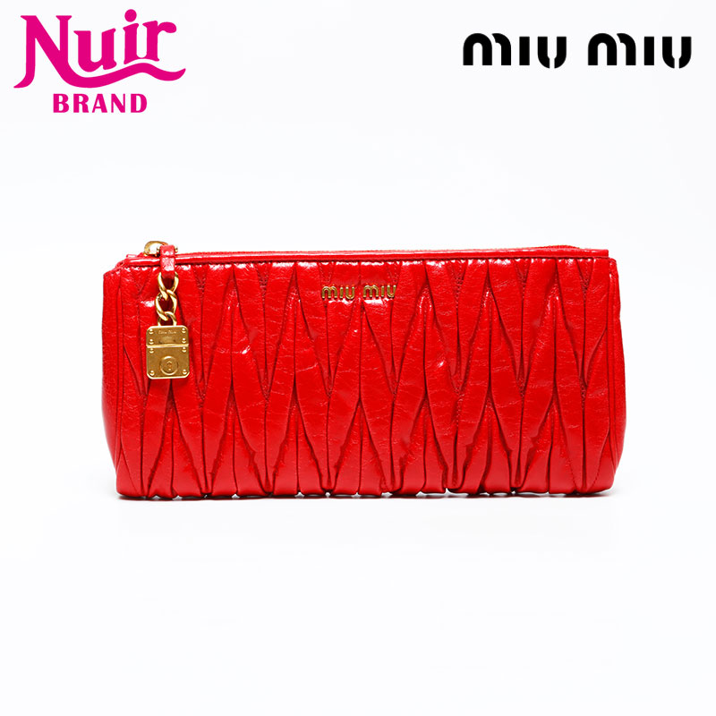 楽天市場】ミュウミュウ ミニクラッチバッグ/フラットポーチ miu miu