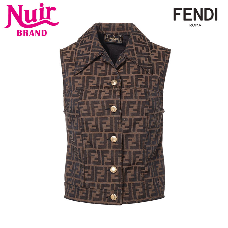 楽天市場】フェンディ FENDI リバーシブル ズッカ ダウンベスト