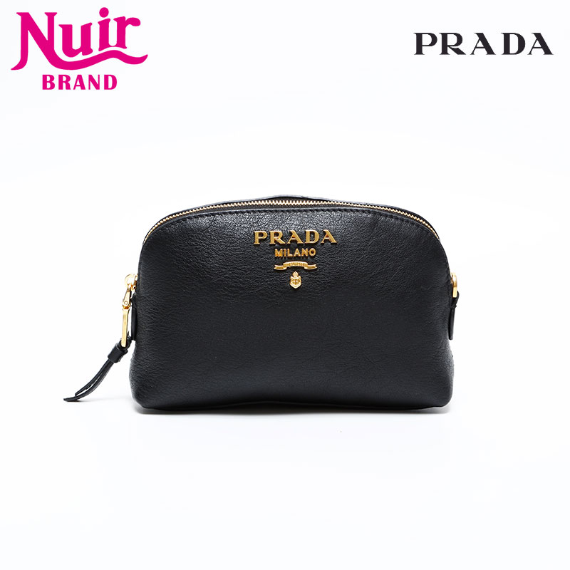 楽天市場】【バッグ】PRADA プラダ ビーズロゴ ポーチ 化粧