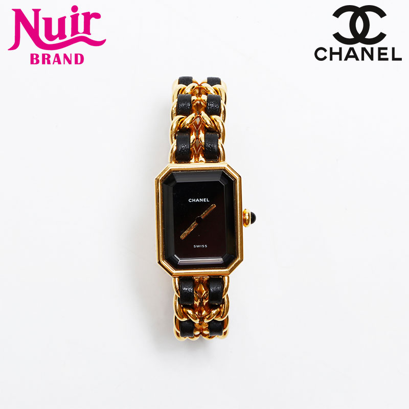 【ポイント最大47倍！全商品10%OFF!4/17 09:59まで】シャネル CHANEL プルミエール Sサイズ 腕時計 ブラック WS20616 【中古】