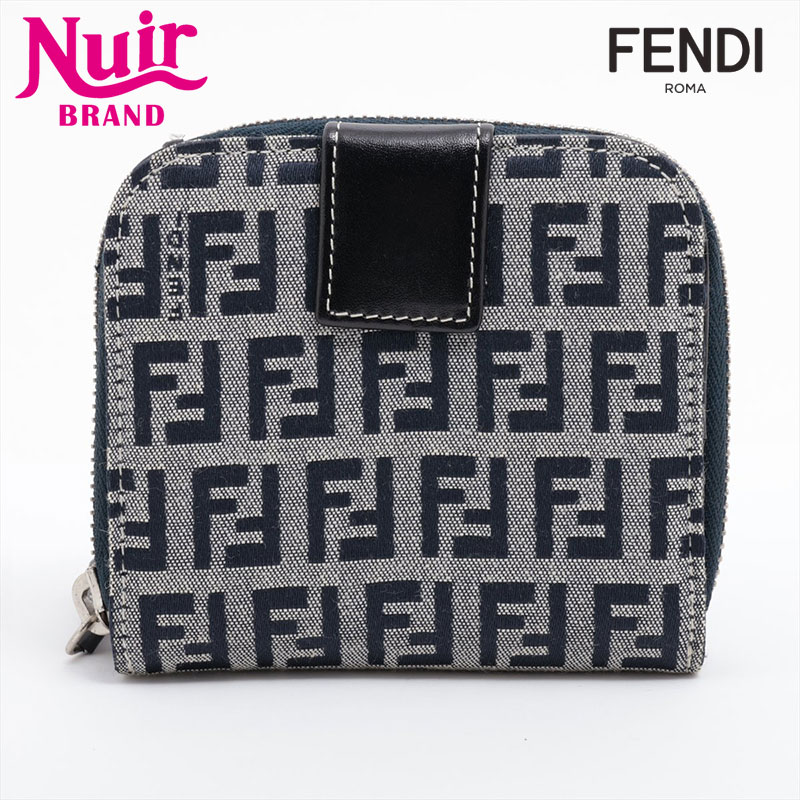 楽天市場】【財布】FENDI フェンディ ズッキーノ 2つ折財布 二つ折り