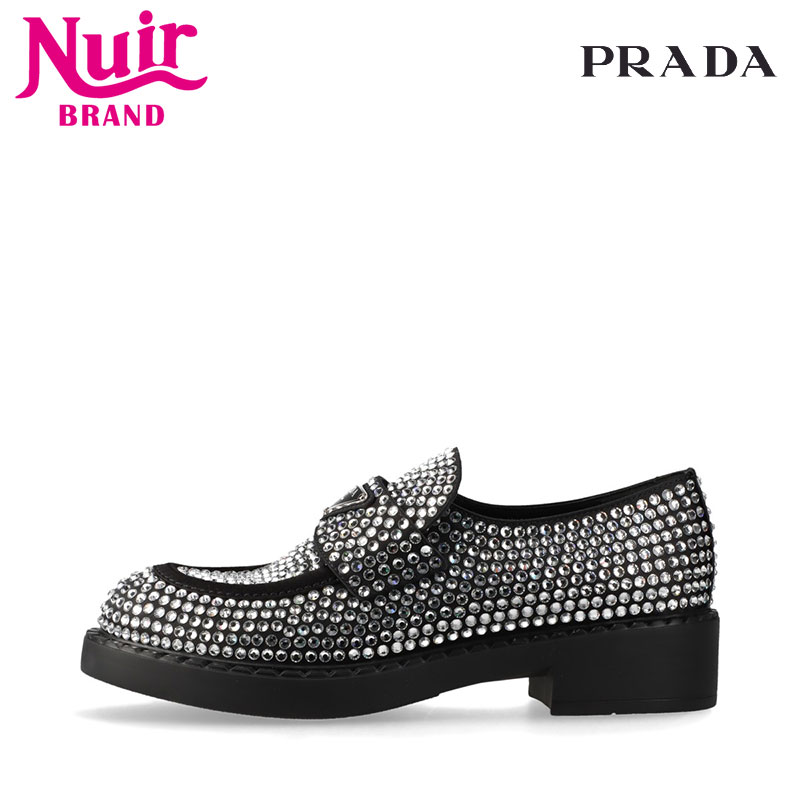 美品　プラダ　パテントレザー　ローファー　レディースシューズ　黒　36 1/2 rm0892_02.jpg