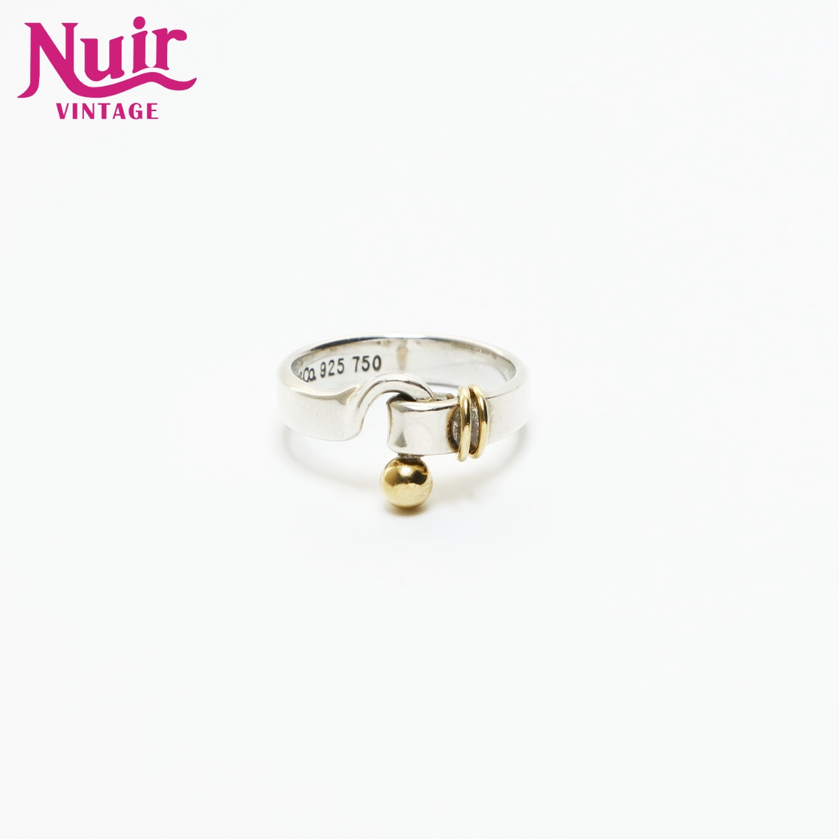 【お買得】ティファニー リング フック&アイ 13号 シルバー ゴールド コンビ お買得】ティファニー リング フック&アイ 13号 シルバー ゴールド コンビ