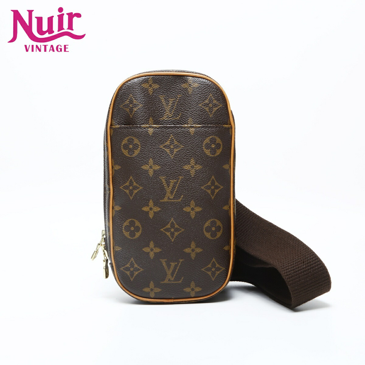 【ポイント最大47倍！全商品10%OFF!4/17 09:59まで】ルイ・ヴィトン LOUIS VUITTON 2004年 モノグラム ポシェットガンジュ ウエストバッグ ブラウン WS23198 【中古】