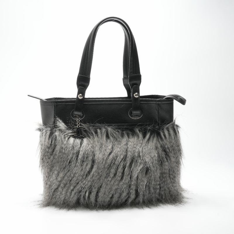 楽天市場】シャネル CHANEL 6番台 ラビットファー チェーン トート