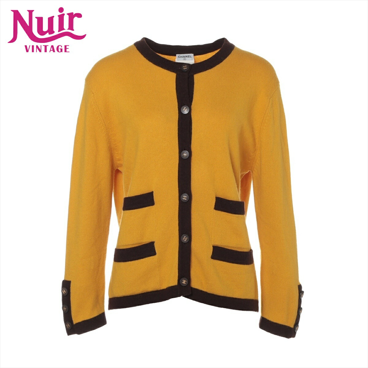楽天市場】【シャネル】Chanel カシミヤ アイコンボタン カーディガン