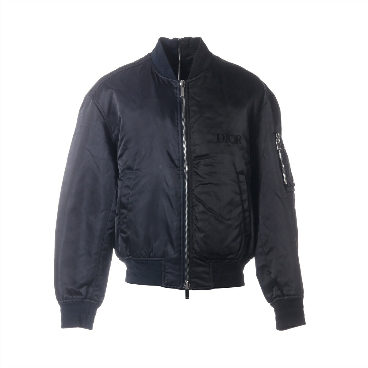 極美品✨クリスチャンディオール 22年製 バックロゴ ボンバー ジャケット 38 極美品✨クリスチャンディオール 22年製 バックロゴ ボンバー