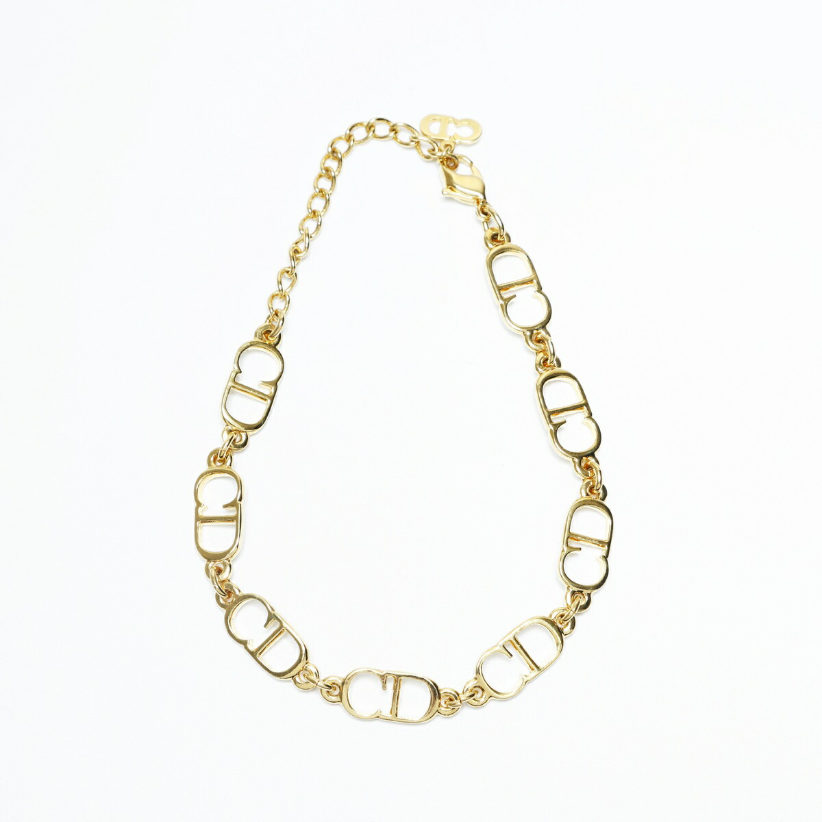 美品のため早い者勝ち】Dior ゴールドロゴモチーフブレスレット DIOR