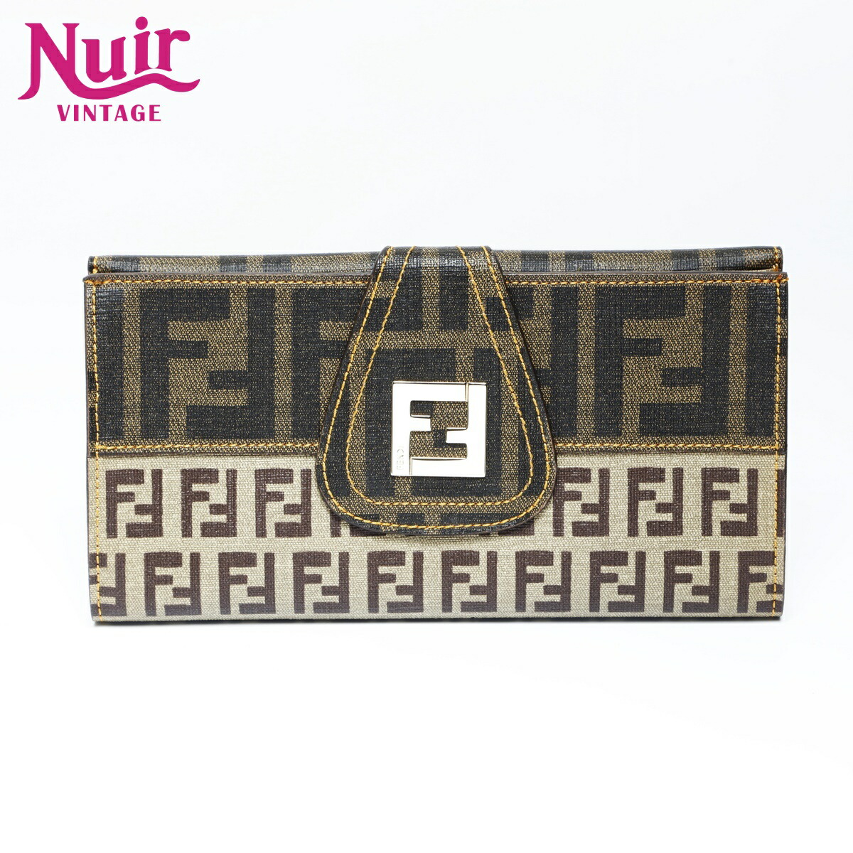 楽天市場】【財布】FENDI フェンディ ズッカ ズッキーノ 2つ折 長財布