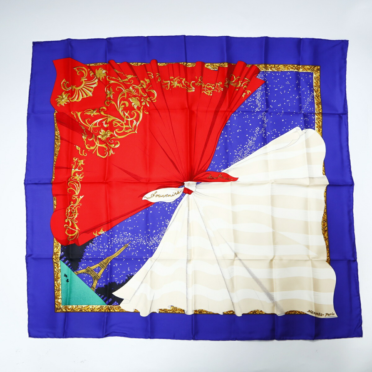 未使用’22秋冬　HERMESカレ90 オブジェ・ドゥ・キュリオジテ エルメス カレ 90 《オブジェ・ドゥ・キュリオジテ》新品未使用 - メルカリ