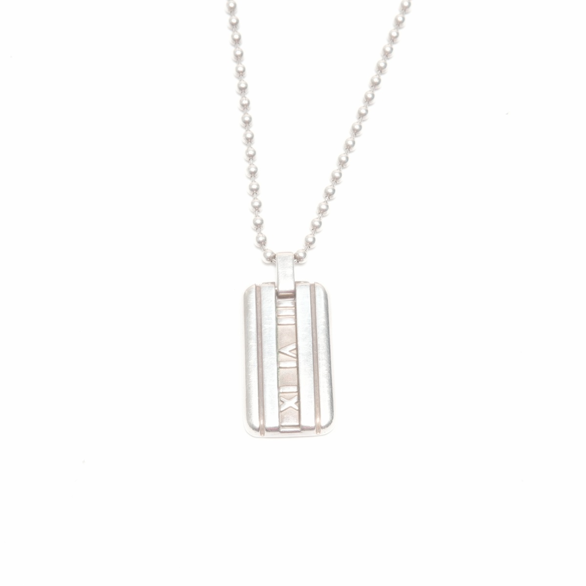 楽天市場】ティファニー アトラスプレート ネックレス シルバー