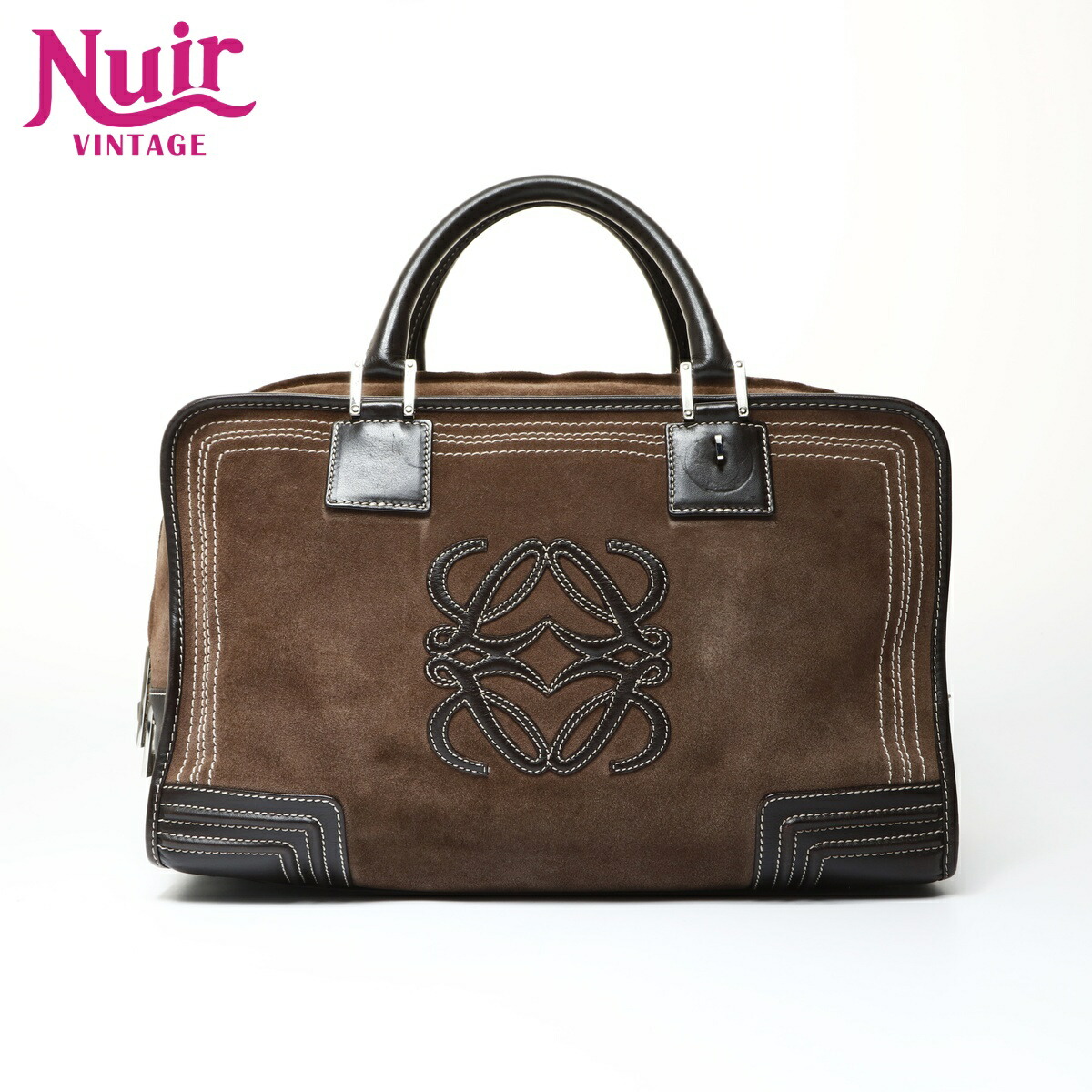 楽天市場】美品 LOEWE ロエベ アナグラム アマソナ25 ベージュ