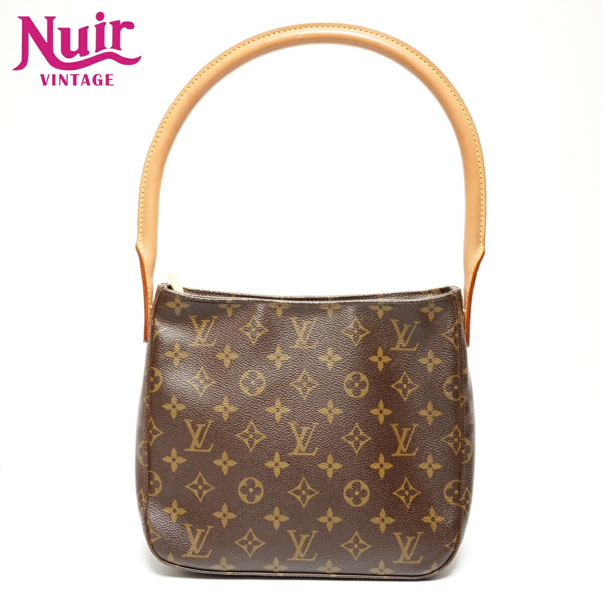 ルイ・ヴィトン LOUIS VUITTON 2002年製 モノグラム ルーピング MM ショルダーバッグ ブラウン WS25824 【中古】