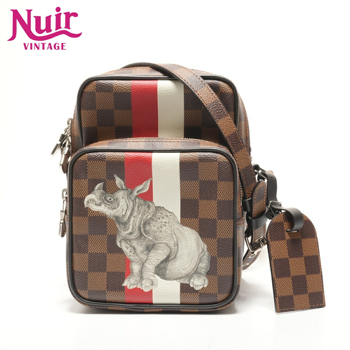 ルイ・ヴィトン LOUIS VUITTON 2016年製 ダミエ アマゾン チャップマン ショルダーバッグ ブラウン WS26182 【中古】