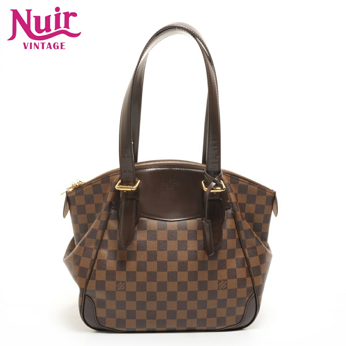 ルイ・ヴィトン LOUIS VUITTON ヴェローナ N41118 エベヌ ダミエ 2010年製 トートバッグ ブラウン WS26231 【中古】