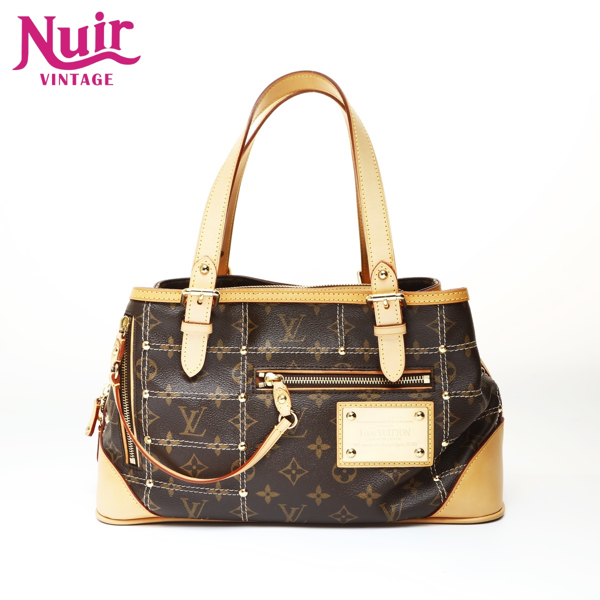 【ポイント最大47倍！全商品10%OFF!4/17 09:59まで】ルイ・ヴィトン LOUIS VUITTON 2007年製 モノグラム リヴェット ハンドバッグ ブラウン WS26981 【中古】