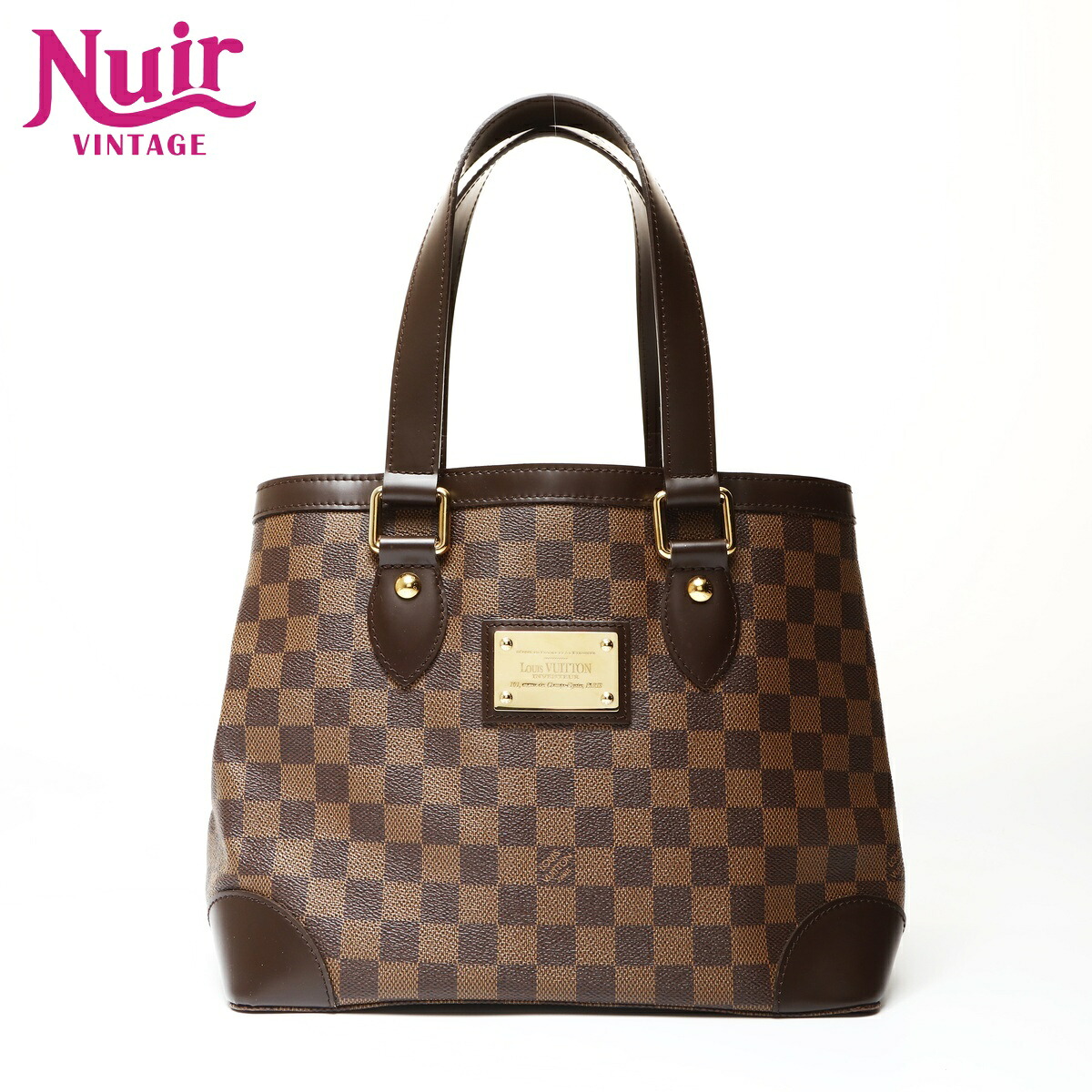 ルイ・ヴィトン LOUIS VUITTON 2009年製 ダミエ ハムステッド PM ハンドバッグ ブラウン WS27083 【中古】 103,400円