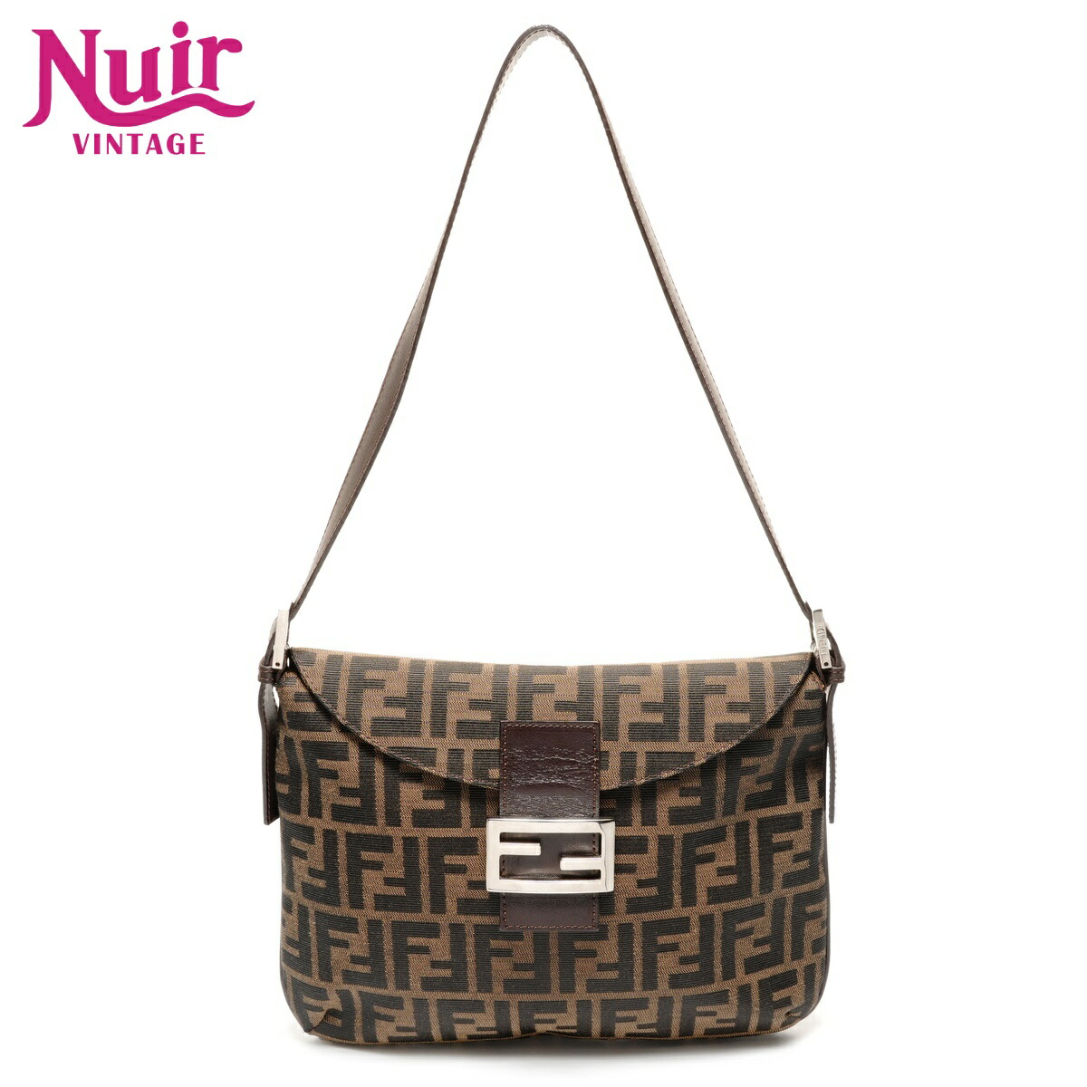 【ポイント最大47倍！全商品10%OFF!4/17 09:59まで】フェンディ FENDI ズッカ マンマ バケット ショルダーバッグ ブラウン WS27441 【中古】
