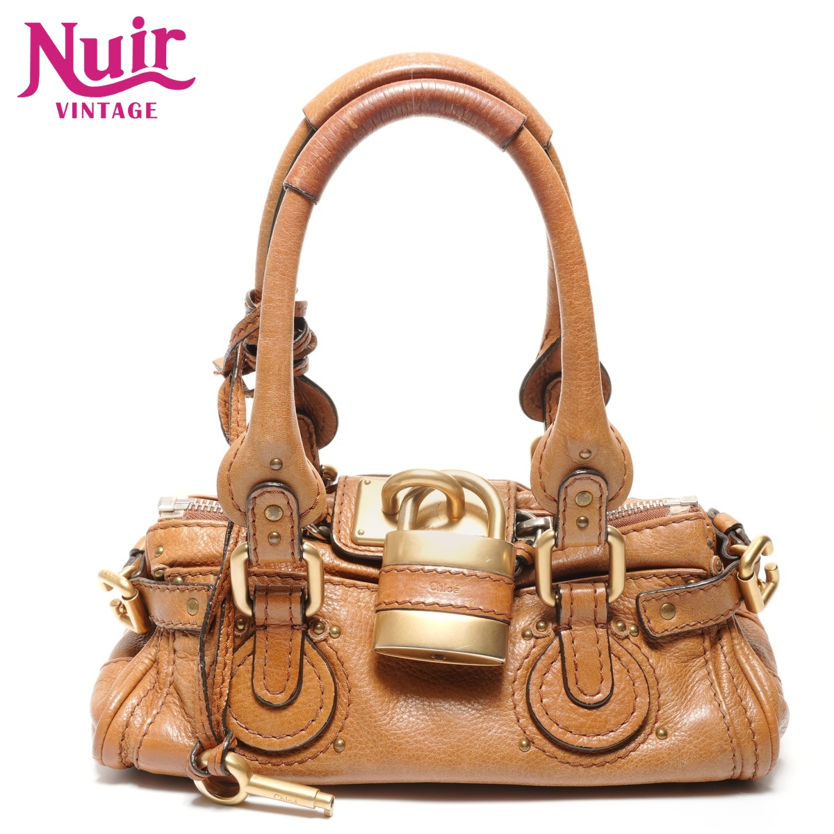 クロエ Chloe パディントン レザー 2WAY ハンドバッグ ベージュ WS27452 【中古】 103,400円