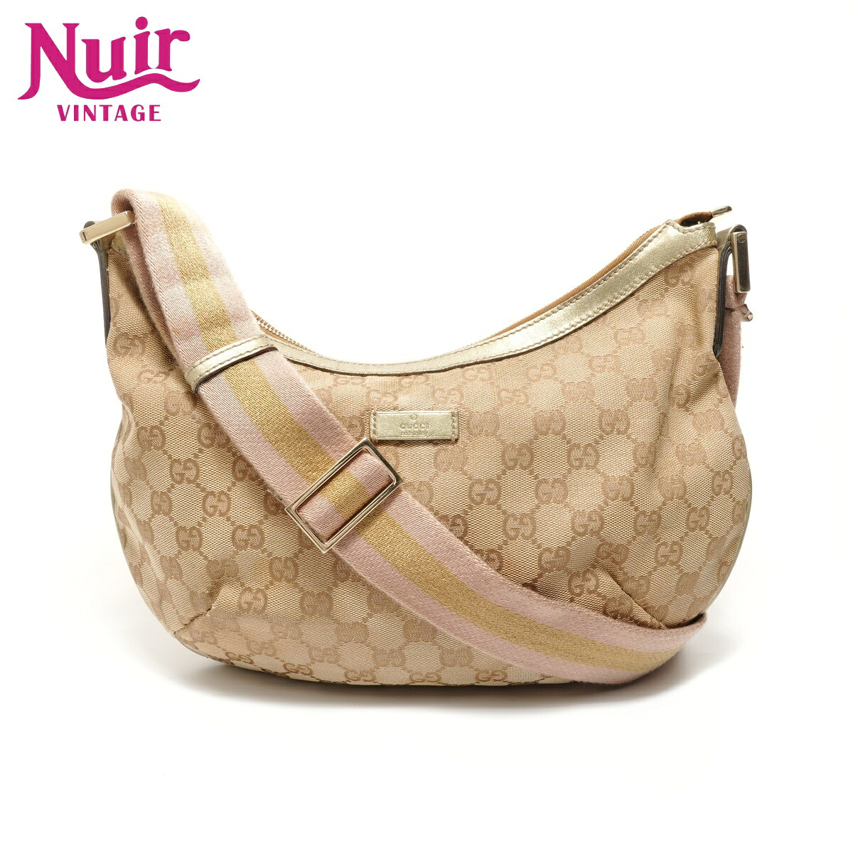 グッチ GUCCI GGキャンバス ショルダーバッグ ベージュ WS27641 【中古】