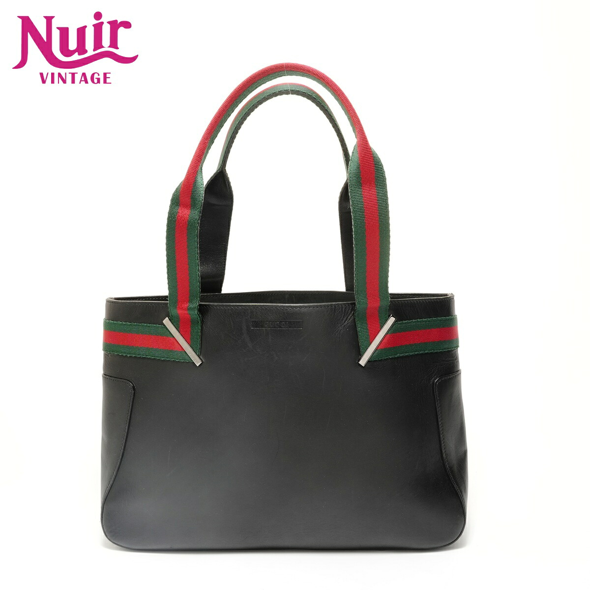 【ポイント最大47倍！全商品10%OFF!4/17 09:59まで】グッチ GUCCI シェリー レザー トートバッグ ブラック WS27919 【中古】 44,200円