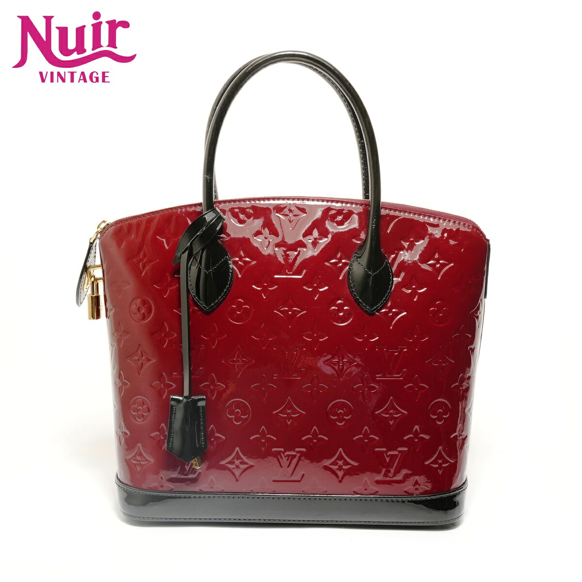 ルイ・ヴィトン LOUIS VUITTON 2014年製 ロックイットPM モノグラムヴェルニ ハンドバッグ レッド WS27908 【中古】