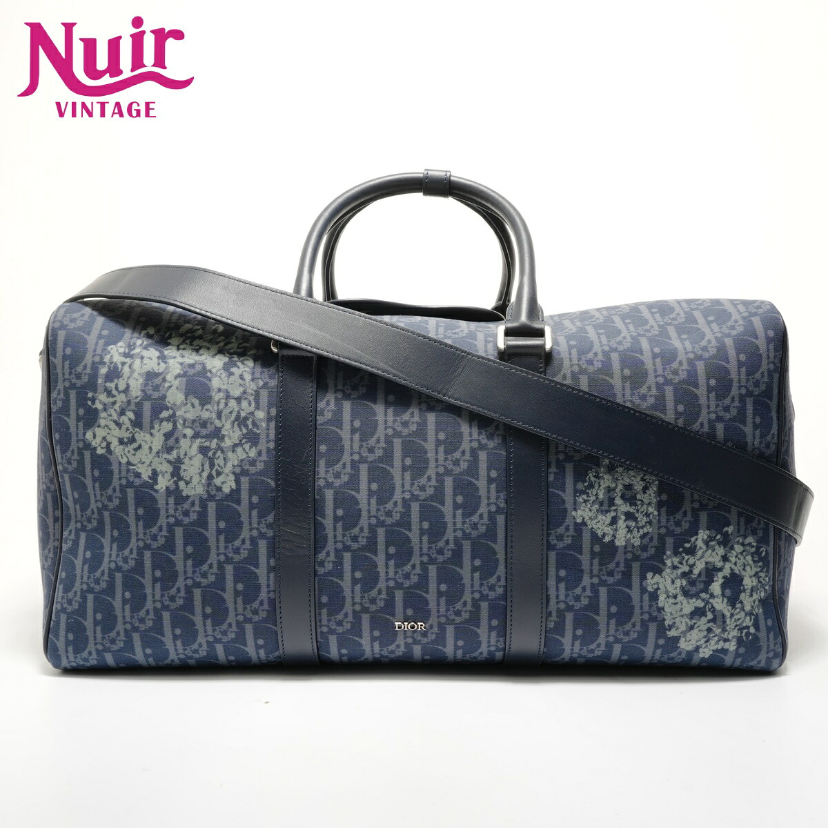 【ポイント最大47倍！全商品10%OFF!4/17 09:59まで】クリスチャンディオール Christian Dior ティアーズ ランゴ 50 2WAY ボストンバッグ ネイビー WS28074 【中古】
