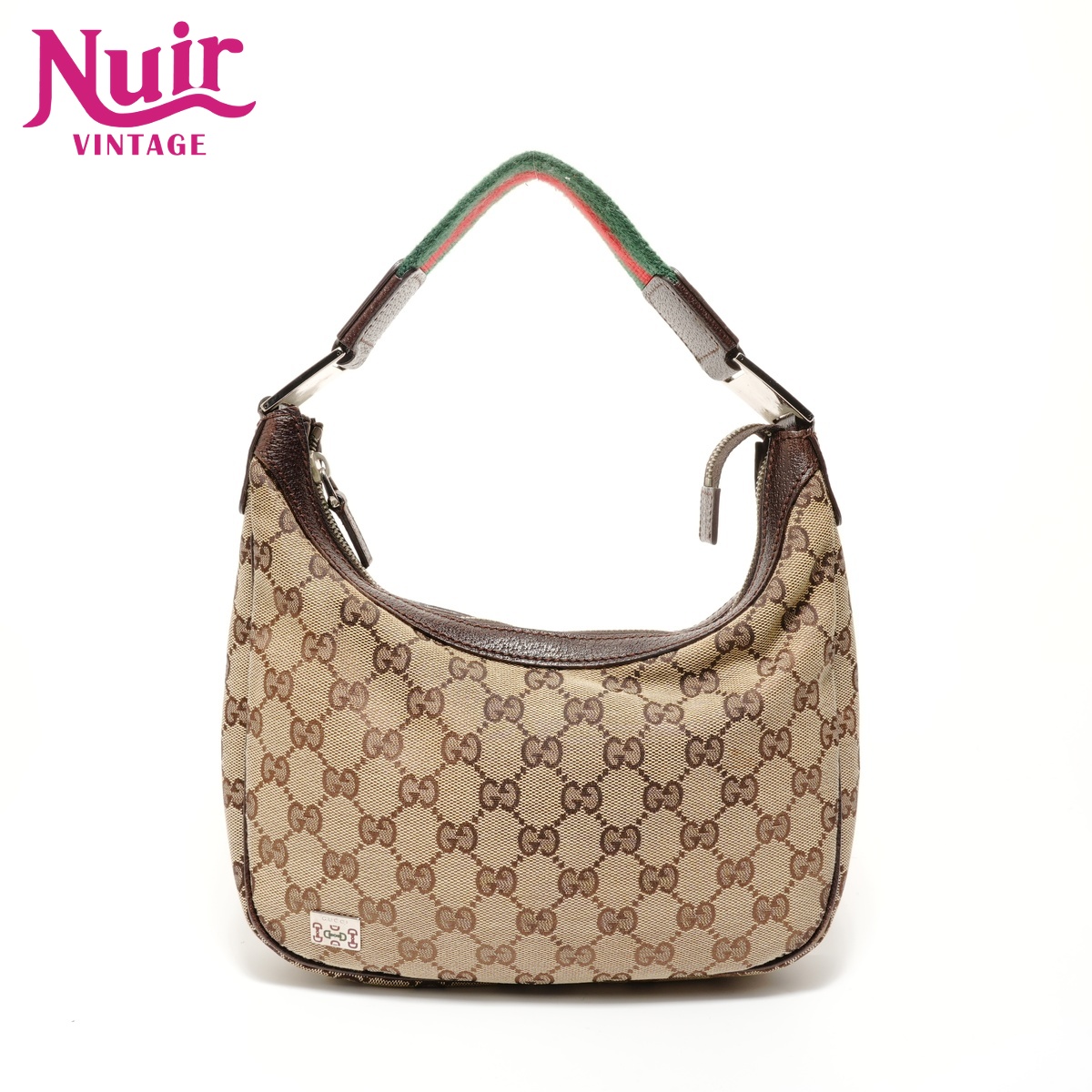 グッチ GUCCI シェリーライン GGキャンバス ショルダーバッグ ブラウン WS28136 【中古】