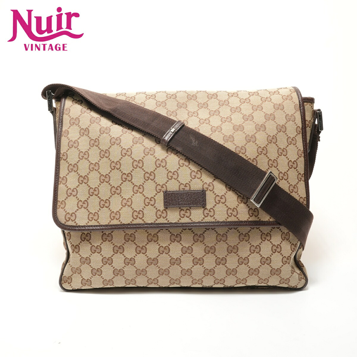 【ポイント最大47.5倍 全商品10%OFF! 7/26 01:59まで】グッチGUCCIGGキャンバスショルダーバッグベージュWS28369【中古】|NUIR VINTAGE 店