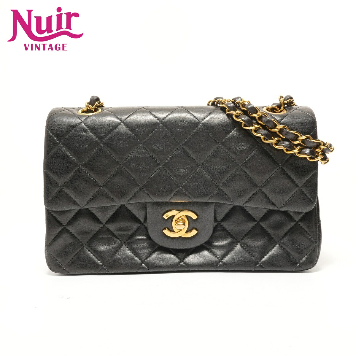 【ポイント最大47.5倍 全商品10%OFF! 7/26 01:59まで】シャネルCHANELマトラッセ ダブルフラップ チェーン 23 ラム 3 番台ショルダーバッグブラックWS28538【中古】|NUIR VINTAGE 店