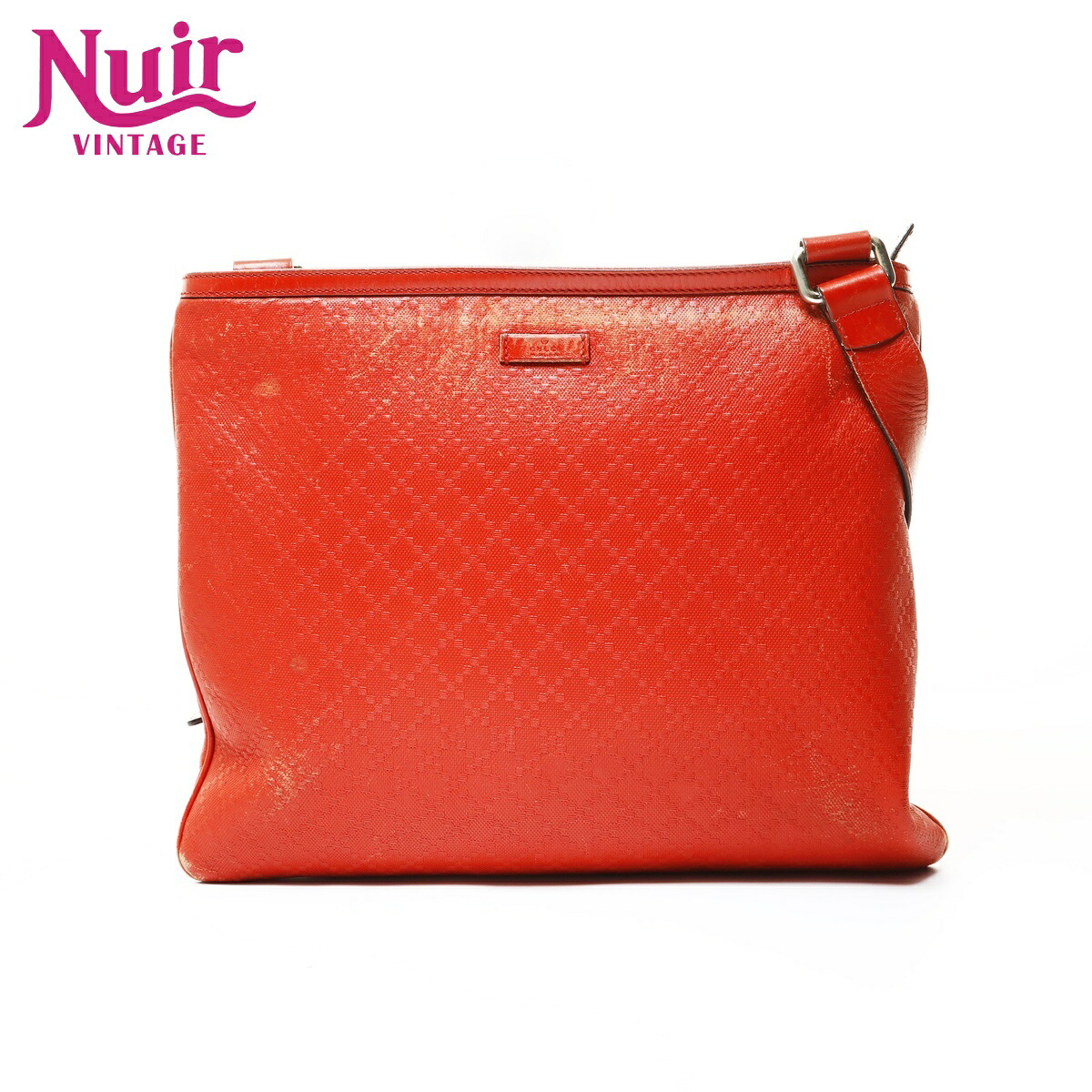 グッチ GUCCI ディアマンテ PVC ショルダーバッグ オレンジ WS28731 【中古】｜NUIR VINTAGE 店
